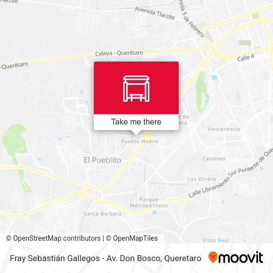 Mapa de Fray Sebastián Gallegos - Av. Don Bosco