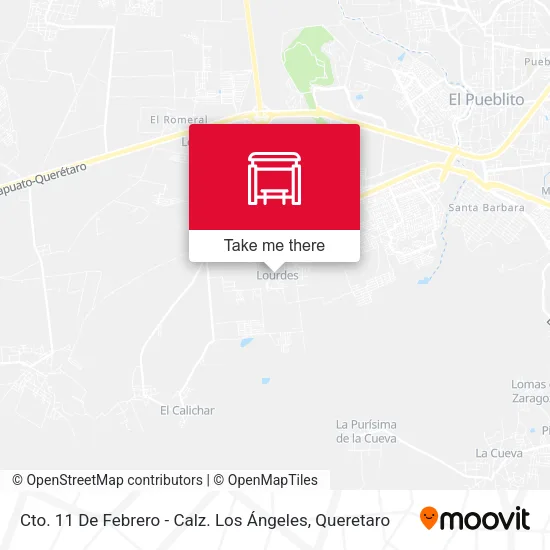 Mapa de Cto. 11 De Febrero - Calz. Los Ángeles