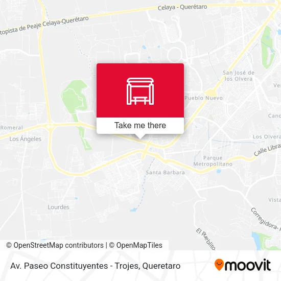 Mapa de Av. Paseo Constituyentes - Trojes