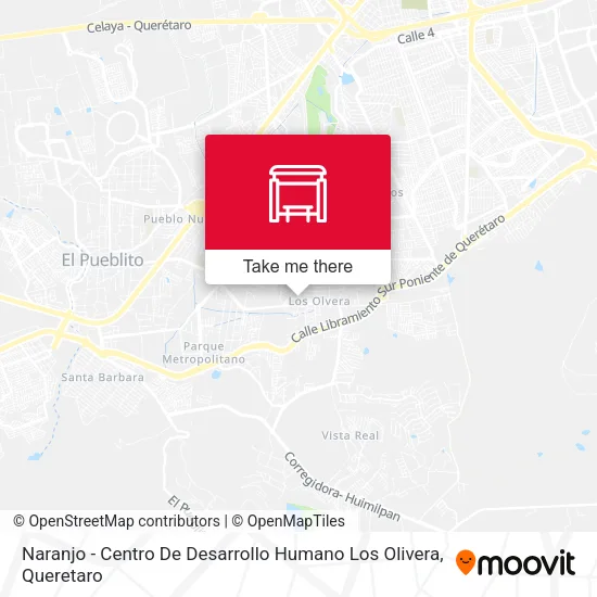 Naranjo - Centro De Desarrollo Humano Los Olivera map