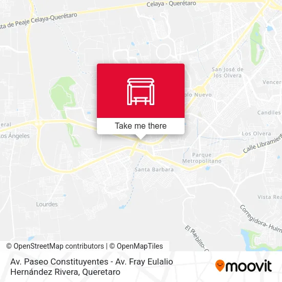 Mapa de Av. Paseo Constituyentes - Av. Fray Eulalio Hernández Rivera