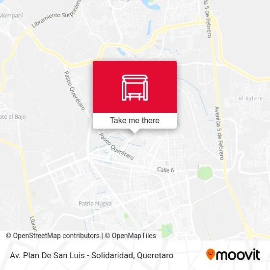 Mapa de Av. Plan De San Luis - Solidaridad