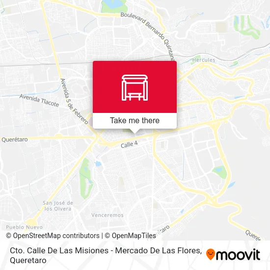 Cto. Calle De Las Misiones - Mercado De Las Flores map