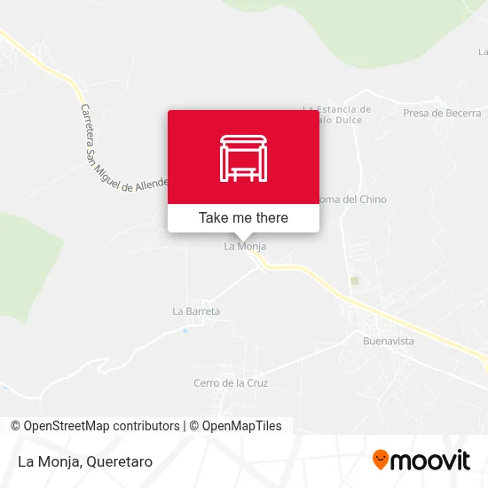 La Monja map