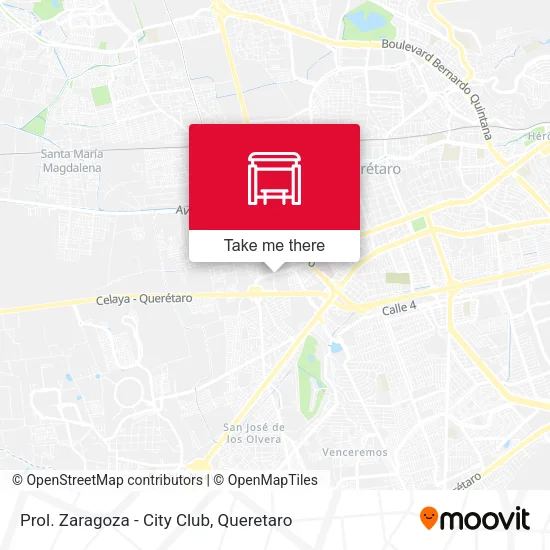 Prol. Zaragoza - City Club map