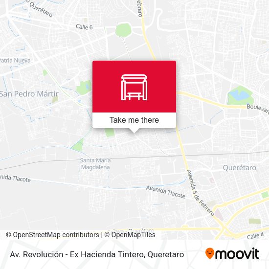 Av. Revolución - Ex Hacienda Tintero map