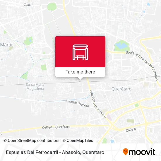 Mapa de Espuelas Del Ferrocarril - Abasolo