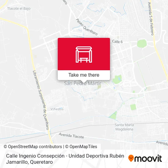 Mapa de Calle Ingenio Consepción - Unidad Deportiva Rubén Jamarillo