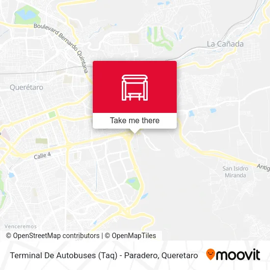 Mapa de Terminal De Autobuses (Taq) - Paradero