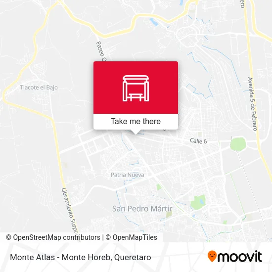 Monte Atlas - Monte Horeb map