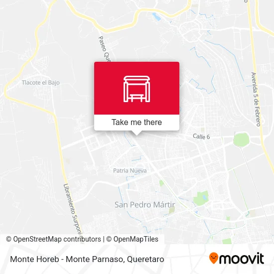 Mapa de Monte Horeb - Monte Parnaso
