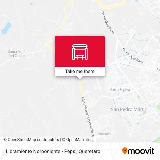 Mapa de Libramiento Norponiente - Pepsi