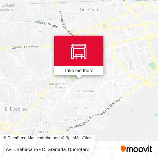 Mapa de Av. Chabacano - C. Granada