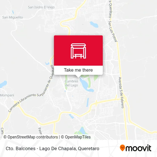 Cto. Balcones - Lago De Chapala map