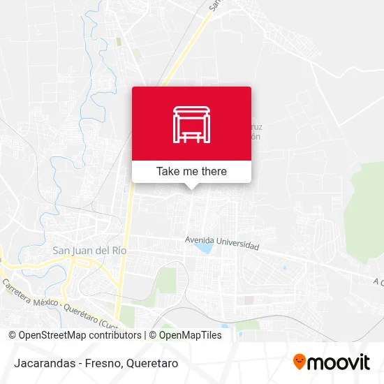 Jacarandas - Fresno map
