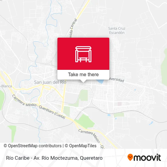 Río Caribe - Av. Río Moctezuma map