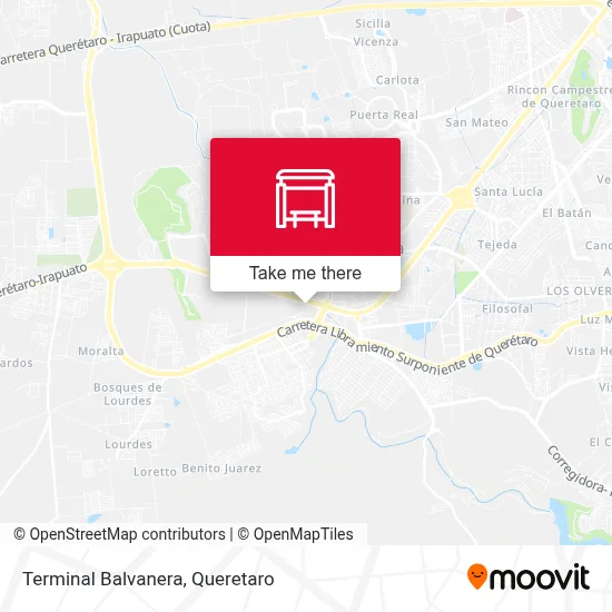 Terminal Balvanera map