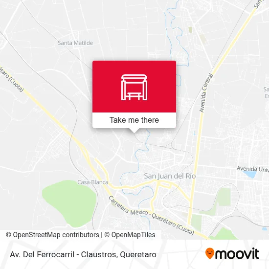 Av. Del Ferrocarril - Claustros map