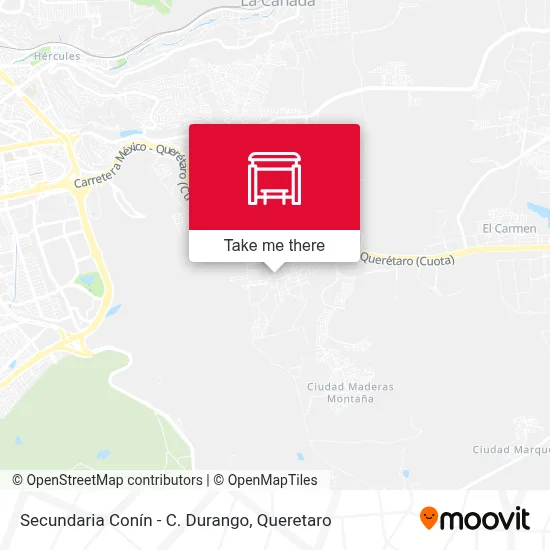 Secundaria Conín - C. Durango map