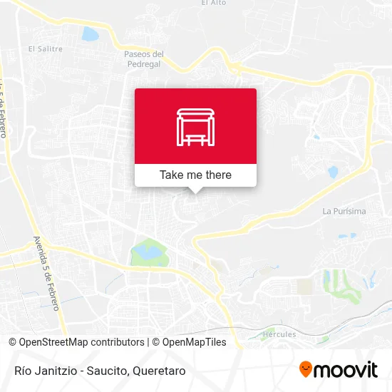 Mapa de Río Janitzio - Saucito