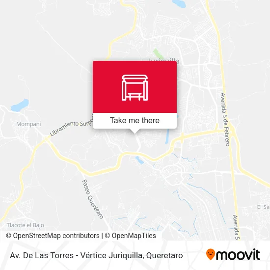 Av. De Las Torres - Vértice Juriquilla map