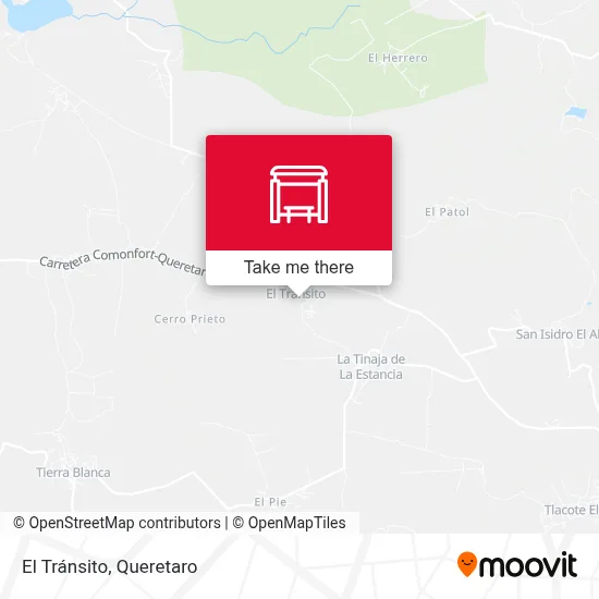 El Tránsito map