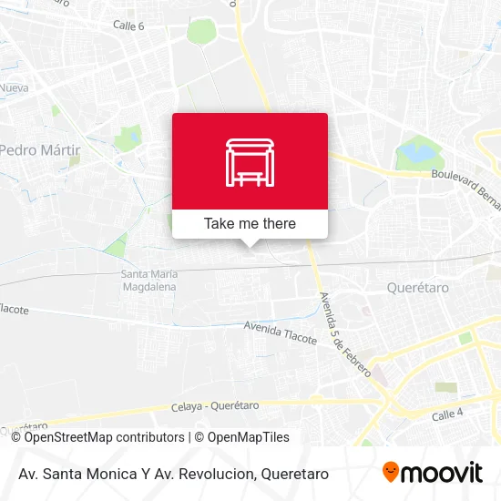 Mapa de Av. Santa Monica Y Av. Revolucion