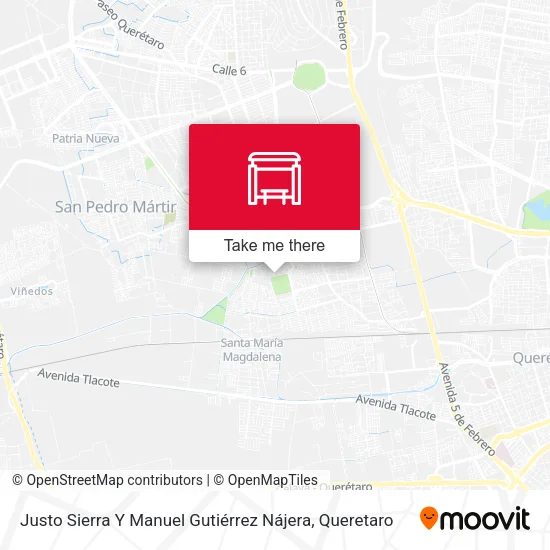 Mapa de Justo Sierra Y Manuel Gutiérrez Nájera