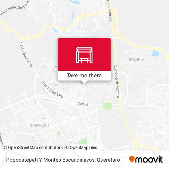Popocátepetl Y Montes Escandinavos map