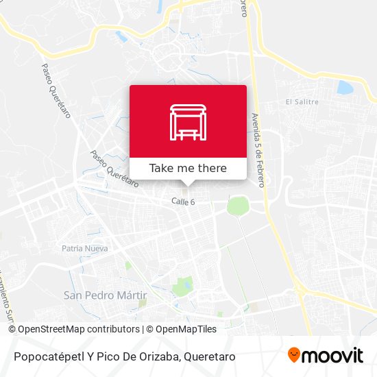 Popocatépetl Y Pico De Orizaba map