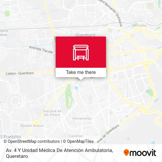 Mapa de Av. 4 Y Unidad Médica De Atención Ambulatoria