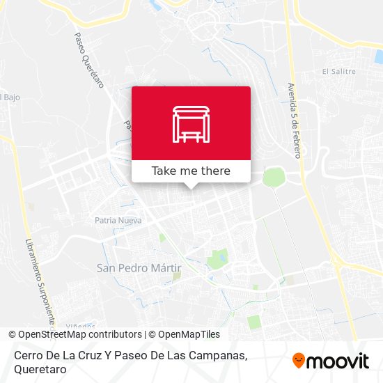 Cerro De La Cruz Y Paseo De Las Campanas map
