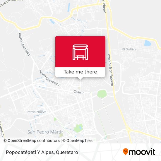 Popocatépetl Y Alpes map