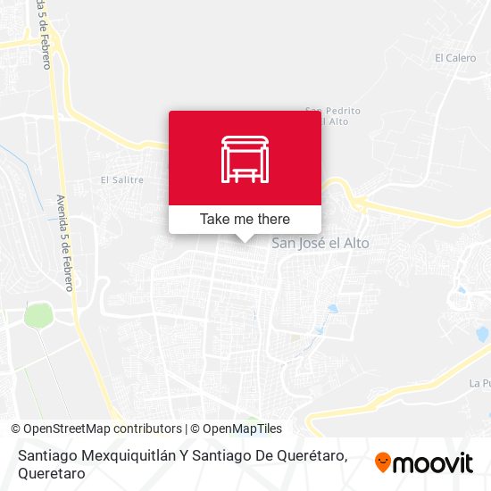 Mapa de Santiago Mexquiquitlán Y Santiago De Querétaro