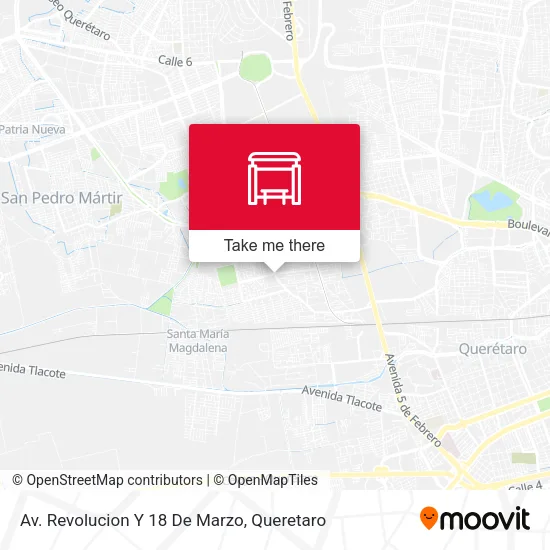 Mapa de Av. Revolucion Y 18 De Marzo