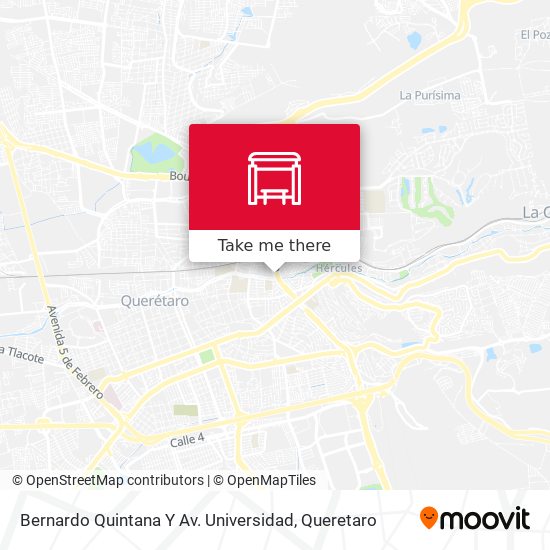 Mapa de Bernardo Quintana Y Av. Universidad