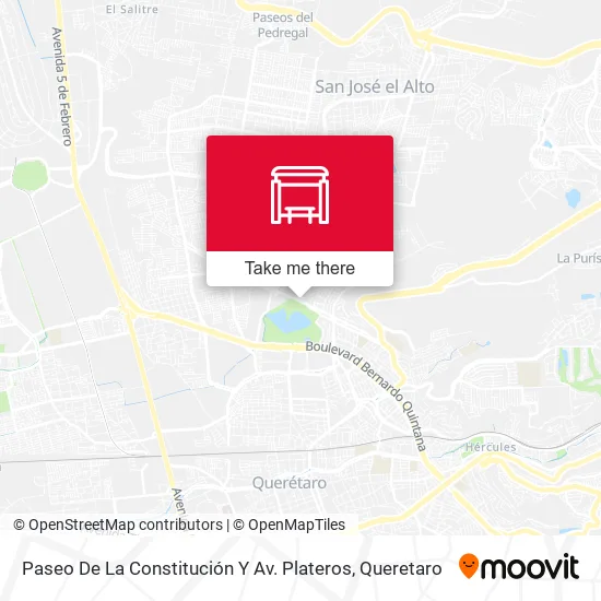 Mapa de Paseo De La Constitución Y Av. Plateros