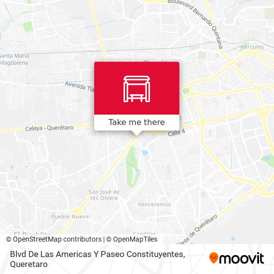 Mapa de Blvd De Las Americas Y Paseo Constituyentes