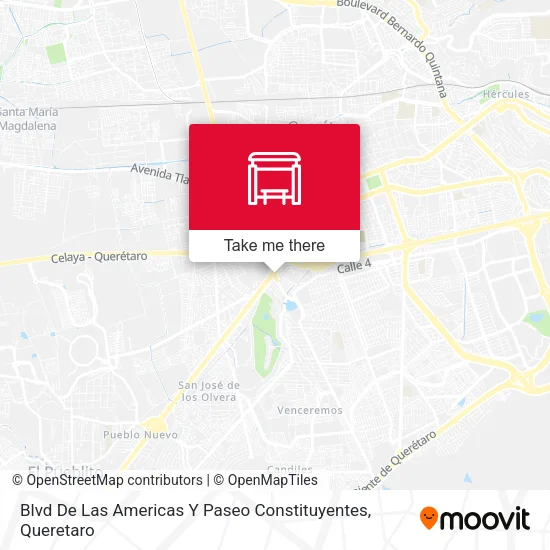 Mapa de Blvd De Las Americas Y Paseo Constituyentes