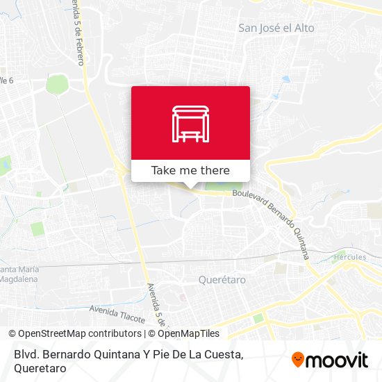 Blvd. Bernardo Quintana Y Pie De La Cuesta map