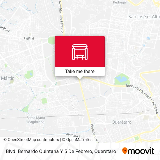 Mapa de Blvd. Bernardo Quintana Y 5 De Febrero