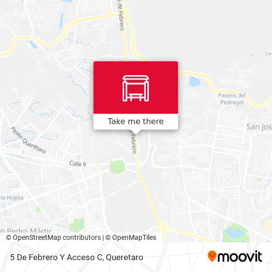 5 De Febrero Y Acceso C map