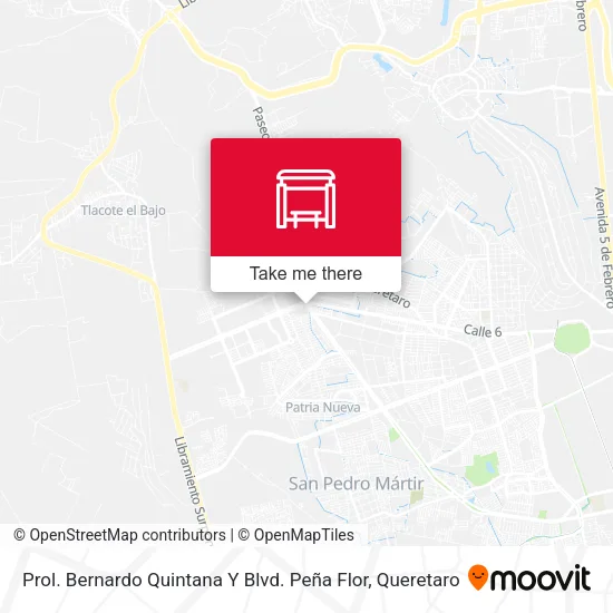 Mapa de Prol. Bernardo Quintana Y Blvd. Peña Flor