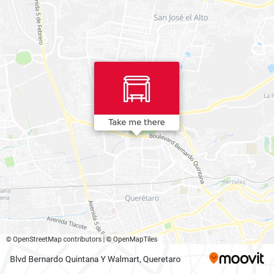 Blvd Bernardo Quintana Y Walmart map