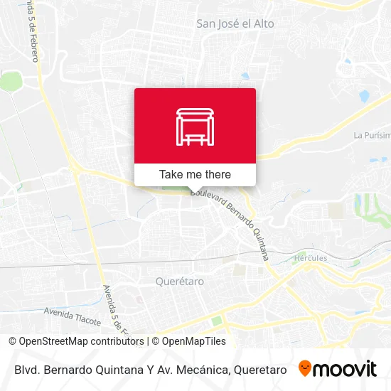 Mapa de Blvd. Bernardo Quintana Y Av. Mecánica