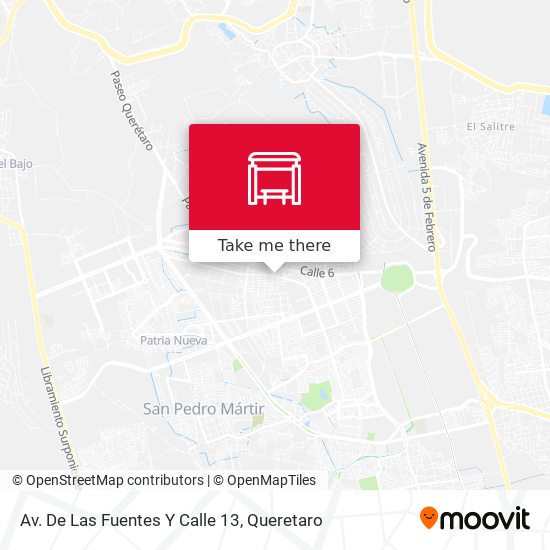 Av. De Las Fuentes Y Calle 13 map