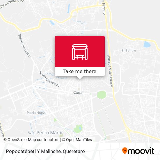 Popocatépetl Y Malinche map