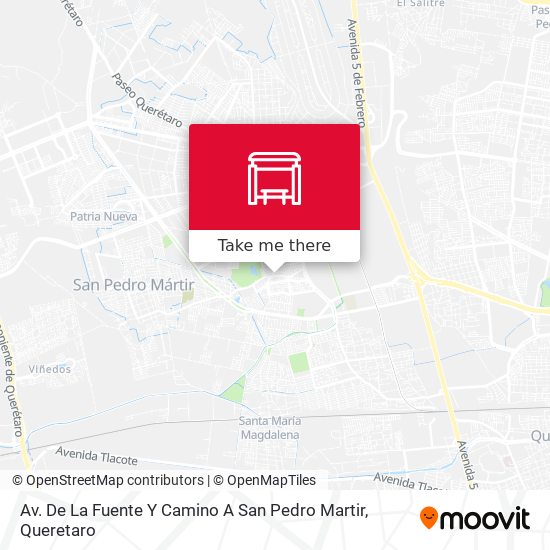 Av. De La Fuente Y Camino A San Pedro Martir map