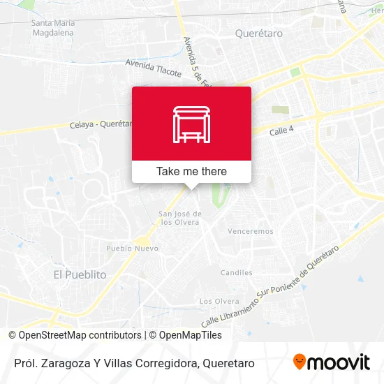 Mapa de Pról. Zaragoza Y Villas Corregidora