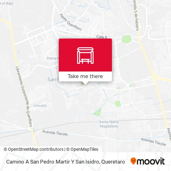 Camino A San Pedro Martir Y San Isidro map